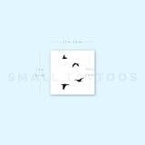 Small Flying Birds Temporary Tattoo (Set of 3)