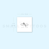 Tiny Infinity Arrow Temporary Tattoo (Set of 3)