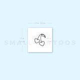 Cherry Couple Temporary Tattoo (Set of 3)