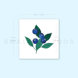 Blueberry Temporary Tattoo by Zihee (Set of 3)