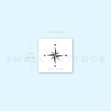 Small Compass Temporary Tattoo (Set of 3)