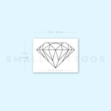 Fine Line Diamond Temporary Tattoo (Set of 3)