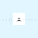 Small Deathly Hallows Temporary Tattoo (Set of 3)