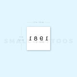 1981 Birth Year Temporary Tattoo (Set of 3)