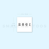 1982 Birth Year Temporary Tattoo (Set of 3)