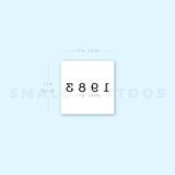 1983 Birth Year Temporary Tattoo (Set of 3)