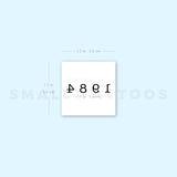 1984 Birth Year Temporary Tattoo (Set of 3)
