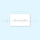 'Eternal' by Jakenowicz Temporary Tattoo - Set of 3