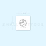 Planet Earth Temporary Tattoo (Set of 3)