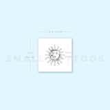 Sun And Moon Temporary Tattoo (Set of 3)