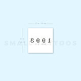 1993 Birth Year Temporary Tattoo (Set of 3)