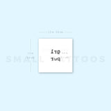 Minimalist GRL PWR Temporary Tattoo (Set of 3)