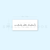 Inhale The Future Exhale The Past Temporary Tattoo (Set of 3+3)