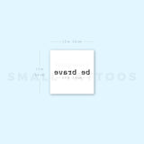 Typewriter Be Brave Temporary Tattoo (Set of 3)