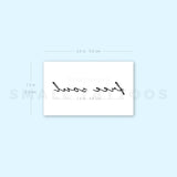 Free Soul Temporary Tattoo (Set of 3)