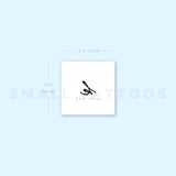 K Handwritten Letter Temporary Tattoo (Set of 3)
