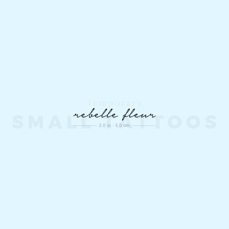 Rebelle Fleur Temporary Tattoo (Set of 3) – Small Tattoos