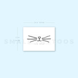 Minimalist Cat Whiskers Temporary Tattoo (Set of 3)