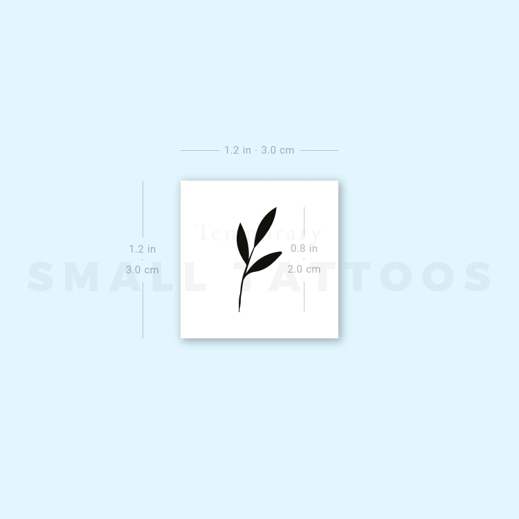 Tatuaje temporal de brote pequeño (juego de 3)