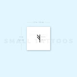 Fehu Rune Temporary Tattoo (Set of 3)