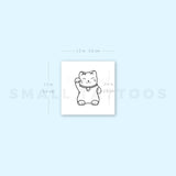 Maneki-Neko Temporary Tattoo (Set of 3)