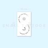 Live By The Sun Love By The Moon Temporary Tattoo (Set of 3)