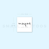 'Vegan' Temporary Tattoo (Set of 3)
