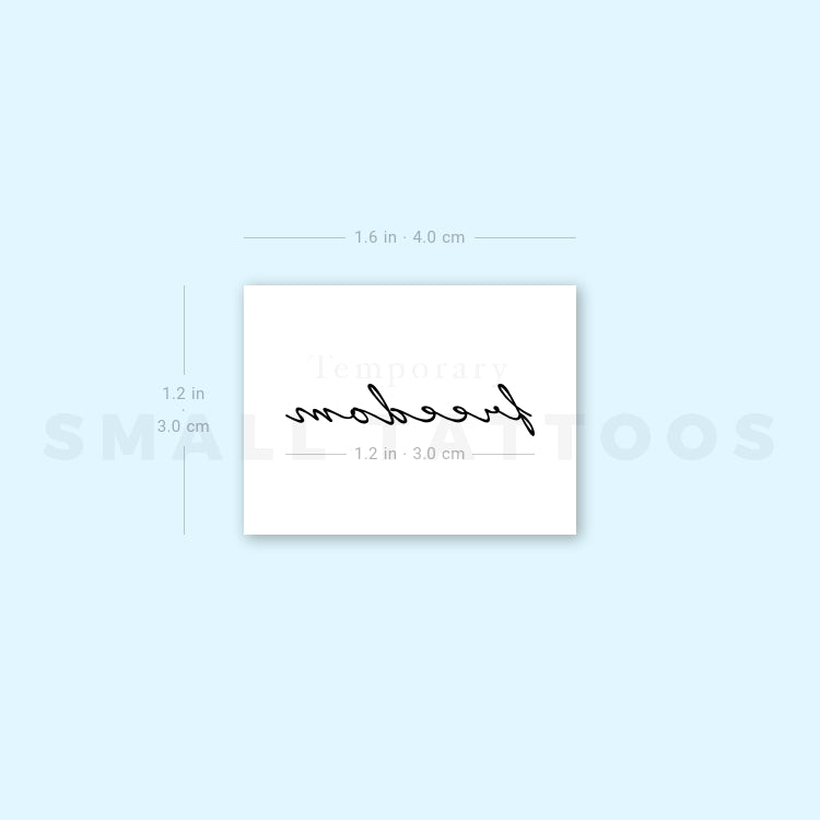 Tatuaje temporal «Libertad» (juego de 3)