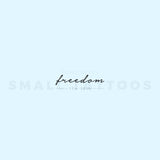 'Freedom' Temporary Tattoo (Set of 3)