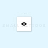 Black Eye Shaped Nazar Temporary Tattoo (Set of 3)
