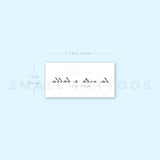 La Vita E Bella Temporary Tattoo (Set of 3)