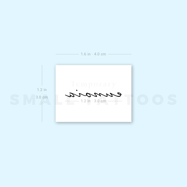 'Eunoia' Temporary Tattoo (Set of 3)