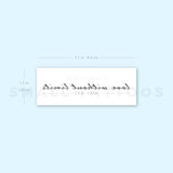 Love Without Limits Temporary Tattoo (Set of 3)