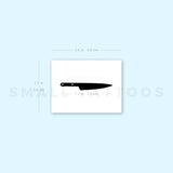 Black Knife Temporary Tattoo (Set of 3)