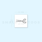 Scissors Temporary Tattoo (Set of 3)