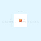 Peach Emoji Temporary Tattoo (Set of 3)