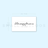 'Unstoppable' Temporary Tattoo (Set of 3)