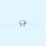 Baby Elephant (Right) Temporary Tattoo (Set of 3)