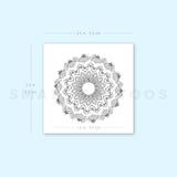 Flowerage Mandala Temporary Tattoo (Set of 3)