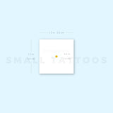 Tiny White Daisy Temporary Tattoo (Set of 3)