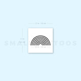 Minimalist Rainbow Temporary Tattoo (Set of 3)