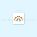 Minimalist Color Rainbow Temporary Tattoo (Set of 3)
