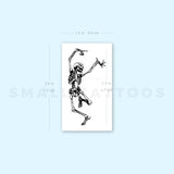 Dancing Skeleton Temporary Tattoo