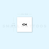 Ichthus Fish Temporary Tattoo (Set of 3)