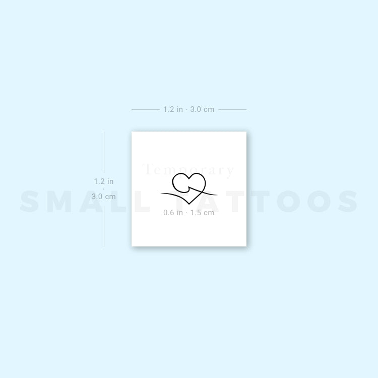 Sea Lover Symbol Temporary Tattoo (Set of 3)