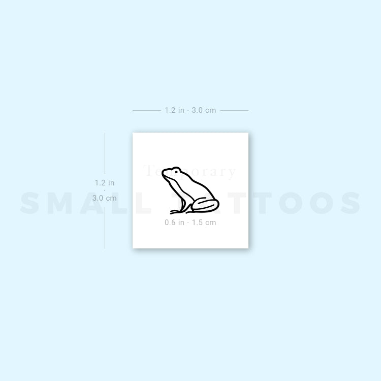 Frog Temporary Tattoo (Set of 3)