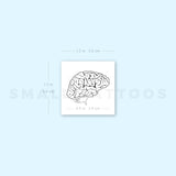 Brain Temporary Tattoo (Set of 3)