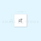 Sound Off Icon Temporary Tattoo (Set of 3)