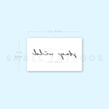 Handwritten Font Stay Wild Temporary Tattoo (Set of 3)