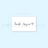 Handwritten Font Trust God Temporary Tattoo (Set of 3)